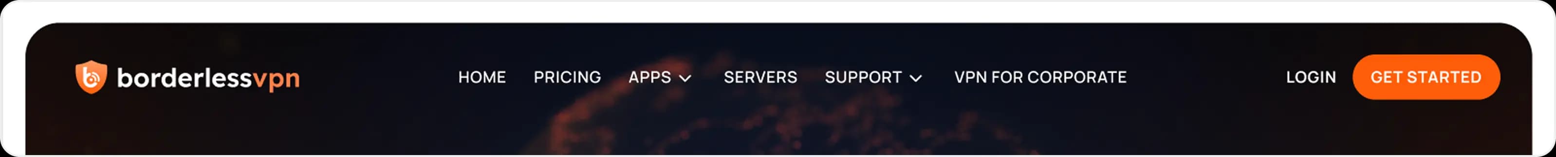 VPN for Corporate menu on the BorderlessVPN Individual navigation bar
