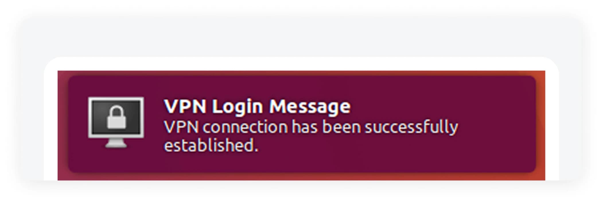 Ubuntu network menu with the Norway VPN connection selected
